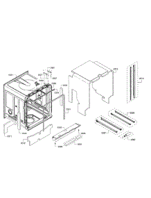 Tub / Trim parts for Bosch Dishwasher SHXM78W55N/10 from AppliancePartsPros.com
