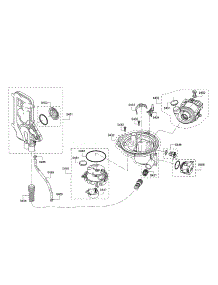 Water Inlet / Sump / Heat Pump parts for Bosch Dishwasher SHXM78W55N/10 from AppliancePartsPros.com