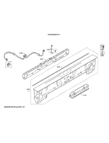 Facia Panel / Operating Module parts for Bosch Dishwasher SHXM78W55N/11 from AppliancePartsPros.com