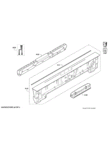 Operating Module / Facia Panel parts for Bosch Dishwasher SHXM78Z55N/01 from AppliancePartsPros.com