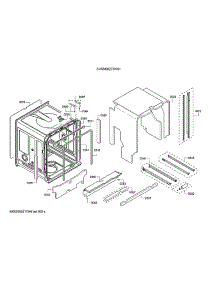 Tub / Trim parts for Bosch Dishwasher SHXM88Z75N/01 from AppliancePartsPros.com