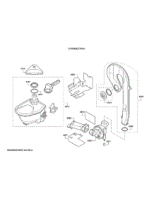 Container / Fan / Ventilation Duct parts for Bosch Dishwasher SHXM88Z75N/01 from AppliancePartsPros.com