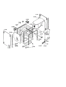 Tank Assembly parts for Bosch Dishwasher SHY56A05UC/14 from AppliancePartsPros.com