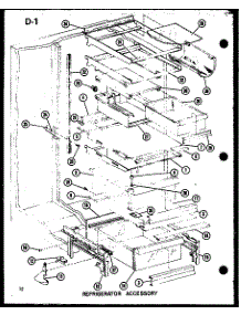 Refrigerator Accessory parts for Amana Side-By-Side Refrigerator SKI22F-A-P75400-11WA from AppliancePartsPros.com