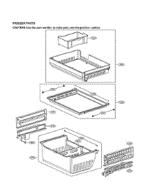 Freezer Parts parts for Lg Bottom-Mount Refrigerator SKSFD3613S/00 from AppliancePartsPros.com