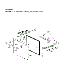 Freezer Door Parts parts for Lg Bottom-Mount Refrigerator SKSFD3613S/00 from AppliancePartsPros.com