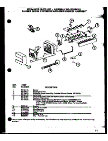 Ice Maker (Ic4n / P1110801w) parts for Amana Side-By-Side Refrigerator SL22JB-P1116005W from AppliancePartsPros.com