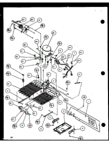 Machine Compartment (Sl22jb / P1116205w) (Sl22jb / P1116206w) parts for Amana Side-By-Side Refrigerator SL22JB-P1116006W from AppliancePartsPros.com