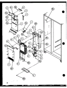 Freezer Evaporator And Air Handling (Sl25j / P1116207w) (Sl25j / P1116208w) parts for Amana Side-By-Side Refrigerator SL22JB-P1116205W from AppliancePartsPros.com