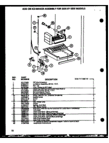 Add On Ice Maker (Ic4n / P1110801w) parts for Amana Side-By-Side Refrigerator SL22JB-P1116206W from AppliancePartsPros.com