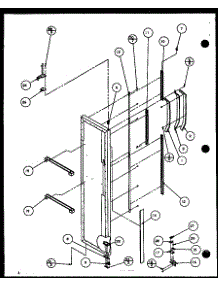 Freezer Door (Sl25h / P7836008w) (Slm25h / P7836010w) parts for Amana Side-By-Side Refrigerator SL25H-P7836008W from AppliancePartsPros.com