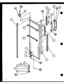 Refrigerator Door (Sl25h / P7836008w) (Slm25h / P7836010w) parts for Amana Side-By-Side Refrigerator SL25H-P7836008W from AppliancePartsPros.com