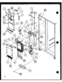 Freezer Evaporator And Air Handling (Sl25h / P7836008w) (Slm25h / P7836010w) parts for Amana Side-By-Side Refrigerator SL25H-P7836008W from AppliancePartsPros.com