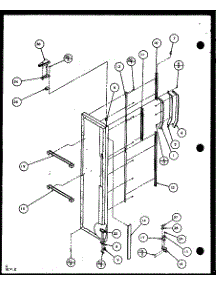 Freezer Door (Sl22jb / P7870132w) (Sl22jb / P1104031w) parts for Amana Side-By-Side Refrigerator SL25J-P1104026W from AppliancePartsPros.com