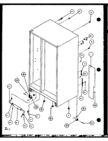 Rollers And Back Compartment (Sl25j / P7870109w) (Sl25j / P1104026w) parts for Amana Side-By-Side Refrigerator SL25J-P1104031W from AppliancePartsPros.com