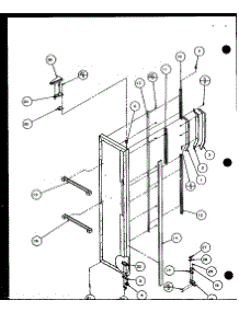 Freezer Door (Sl22jb / P1116005w) (Sl22jb / P1116006w) parts for Amana Side-By-Side Refrigerator SL25J-P1116207W from AppliancePartsPros.com