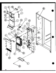 Freezer Evaporator And Air Handling (Sl22jb / P1116005w) (Sl22jb / P1116006w) parts for Amana Side-By-Side Refrigerator SL25J-P1116207W from AppliancePartsPros.com