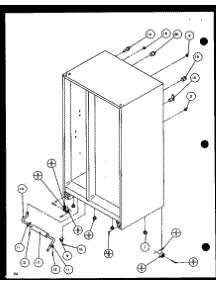 Rollers And Cabinet Back Components (Sl22jb / P1116005w) (Sl22jb / P1116006w) parts for Amana Side-By-Side Refrigerator SL25J-P1116207W from AppliancePartsPros.com