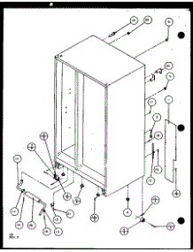 Rollers And Back Compartment (Sl22jb / P7870132w) (Sl22jb / P1104031w) parts for Amana Side-By-Side Refrigerator SL25J-P7870109W from AppliancePartsPros.com