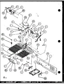 Machine Compartment (Sl25j / P7870109w) (Sl25j / P1104026w) parts for Amana Side-By-Side Refrigerator SL25J-P7870109W from AppliancePartsPros.com