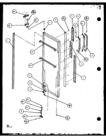Refrigerator Door (Sl25j / P7870109w) (Sl25j / P1104026w) parts for Amana Side-By-Side Refrigerator SL25J-P7870132W from AppliancePartsPros.com