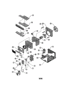 Chassis parts for Friedrich Room Air Conditioner SL25L30-A from AppliancePartsPros.com