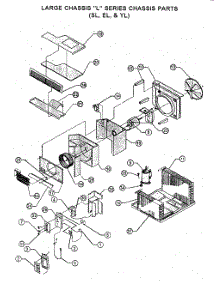 Chassis Parts parts for Friedrich Room Air Conditioner SL35J30-A from AppliancePartsPros.com