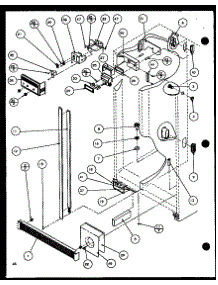 Refrigerator / Freezer Controls And Cabinet (Sld25jb / P1116503w) (Sld25jb / P1116504w) parts for Amana Side-By-Side Refrigerator SLD22JB-P1116106W from AppliancePartsPros.com