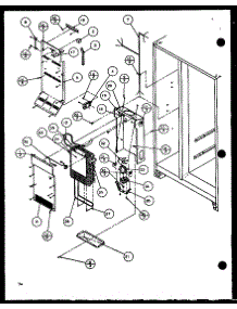Evaporator And Air Handling (Sld25jp / P1116505w) (Sld25jp / P1116506w) parts for Amana Side-By-Side Refrigerator SLD22JB-P1116106W from AppliancePartsPros.com