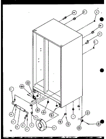 Drain And Rollers (Sld25jp / P1116505w) (Sld25jp / P1116506w) parts for Amana Side-By-Side Refrigerator SLD22JB-P1116106W from AppliancePartsPros.com