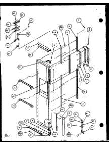 Freezer Door (Sld25j / P1104007w) (Sld25jb / P1104009w) (Sld25jp / P1104011w) (Sld22jb / P1104023w) parts for Amana Side-By-Side Refrigerator SLD25J-P1104007W from AppliancePartsPros.com