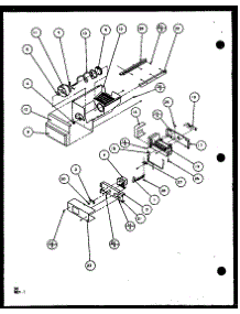 Ice Bucket And Ice Maker (Sld25j / P1104007w) (Sld25jb / P1104009w) (Sld25jp / P1104011w) (Sld22jb / P1104023w) parts for Amana Side-By-Side Refrigerator SLD25J-P1104008W from AppliancePartsPros.com