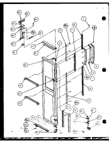 Freezer Door Hinge And Trim Parts (Sld25j / P7870110w) (Sld25jb / P7870111w) (Sld25jp / P7870112w) (Sld22jb / P7870133w) parts for Amana Side-By-Side Refrigerator SLD25J-P7870110W from AppliancePartsPros.com