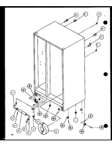 Drain And Rollers (Sld25j / P1116501w) (Sld25j / P1116502w) parts for Amana Side-By-Side Refrigerator SLD25JB-P1116503W from AppliancePartsPros.com