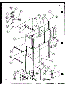 Freezer Door (Sld25jp / P1116505w) (Sld25jp / P1116506w) parts for Amana Side-By-Side Refrigerator SLD25JB-P1116504W from AppliancePartsPros.com