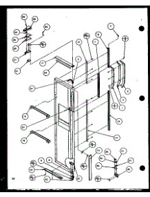 Freezer Door (Sld22jb / P1116105w) (Sld22jb / P1116106w) parts for Amana Side-By-Side Refrigerator SLD25JB-P1116504W from AppliancePartsPros.com