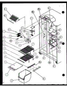 Freezer Shelving And Refrigerator Light (Sld25j / P7870110w) (Sld25jb / P7870111w) (Sld25jp / P7870112w) (Sld22jb / P7870133w) parts for Amana Side-By-Side Refrigerator SLD25JB-P7870111W from AppliancePartsPros.com