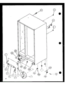 Drain And Rollers (Sld25j / P7870110w) (Sld25jb / P7870111w) (Sld25jp / P7870112w) (Sld22jb / P7870133w) parts for Amana Side-By-Side Refrigerator SLD25JB-P7870111W from AppliancePartsPros.com