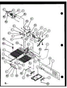 Machine Compartment (Sld25j / P1104007w) (Sld25jb / P1104009w) (Sld25jp / P1104011w) (Sld22jb / P1104023w) parts for Amana Side-By-Side Refrigerator SLD25JP-P1104011W from AppliancePartsPros.com