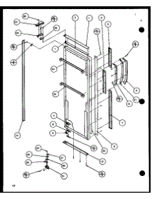 Refrigerator Door (Sld25j / P1116501w) (Sld25j / P1116502w) parts for Amana Side-By-Side Refrigerator SLD25JP-P1116505W from AppliancePartsPros.com