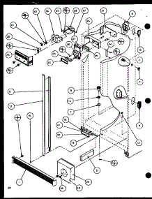 Refrigerator / Freezer Controls And Cabinet Part (Sld25j / P1116501w) (Sld25j / P1116502w) parts for Amana Side-By-Side Refrigerator SLD25JP-P1116505W from AppliancePartsPros.com