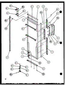 Refrigerator Door (Sld25jb / P1116503w) (Sld25jb / P1116504w) parts for Amana Side-By-Side Refrigerator SLD25JP-P1116505W from AppliancePartsPros.com