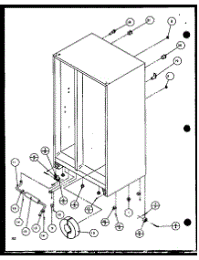 Drain And Rollers (Sld25jb / P1116503w) (Sld25jb / P1116504w) parts for Amana Side-By-Side Refrigerator SLD25JP-P1116505W from AppliancePartsPros.com