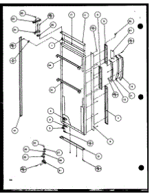 Refrigerator Door (Sld25jp / P1116505w) (Sld25jp / P1116506w) parts for Amana Side-By-Side Refrigerator SLD25JP-P1116505W from AppliancePartsPros.com