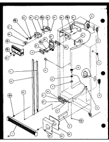Refrigerator / Freezer Controls And Cabinet Parts parts for Amana Side-By-Side Refrigerator SLD25M2L-P1121107WL from AppliancePartsPros.com