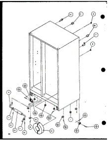 Drain And Rollers parts for Amana Side-By-Side Refrigerator SLD25M2L-P1121107WL from AppliancePartsPros.com