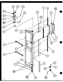 Freezer Door Hinge And Trim Parts parts for Amana Side-By-Side Refrigerator SLDE25J-P7870137W from AppliancePartsPros.com