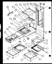 Refrigerator Shelving And Drawers. S39b03@Refrigerator