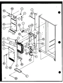 Evaporator And Air Handling parts for Amana Side-By-Side Refrigerator SLDE25J-P7870137W from AppliancePartsPros.com