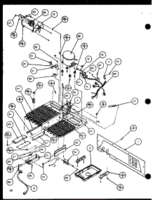 Machine Compartment parts for Amana Side-By-Side Refrigerator SLDE25J-P7870137W from AppliancePartsPros.com